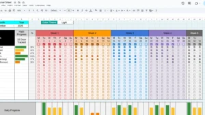 habit tracker premium spreadsheet