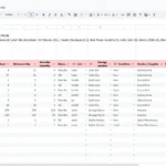 salon inventory spreadsheet