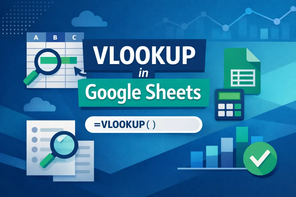 vlookup in google sheets