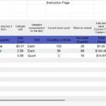 excel inventory spreadsheet