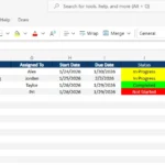 excel task management spreadsheet