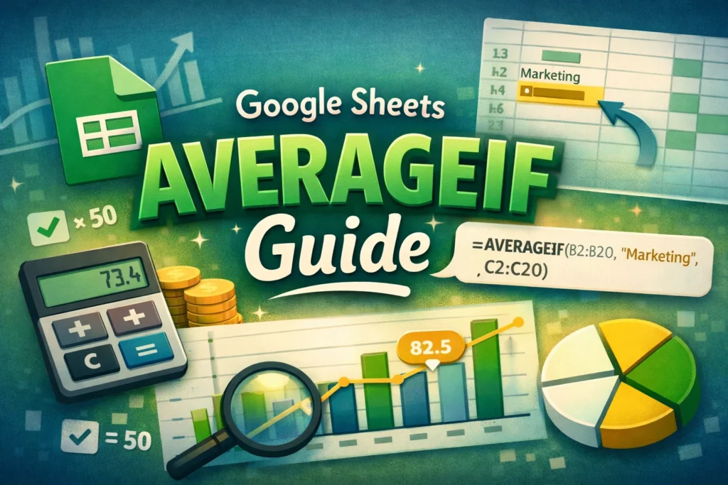 averageif function in google sheets