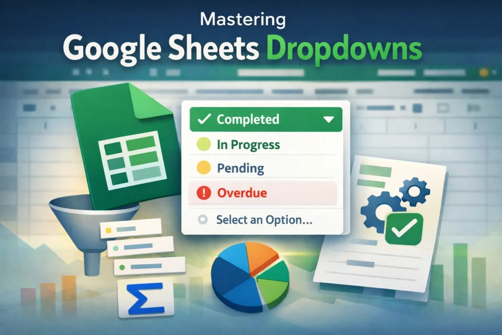 dropdowns in google sheets