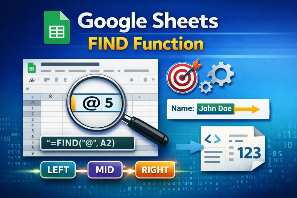find function in google sheets