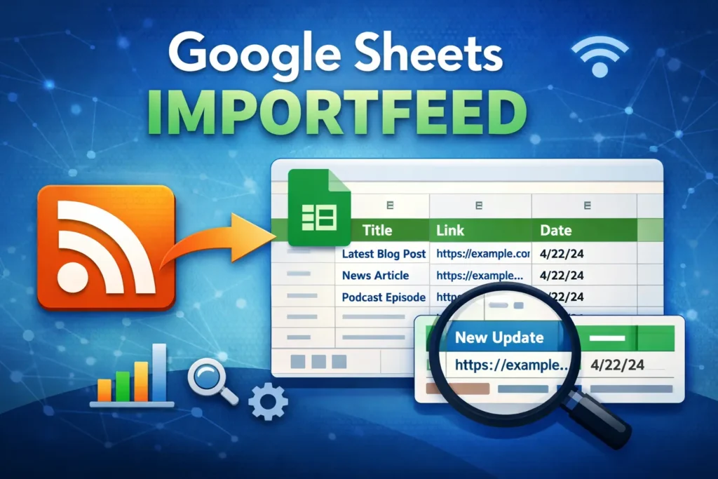 importfeed in google sheets