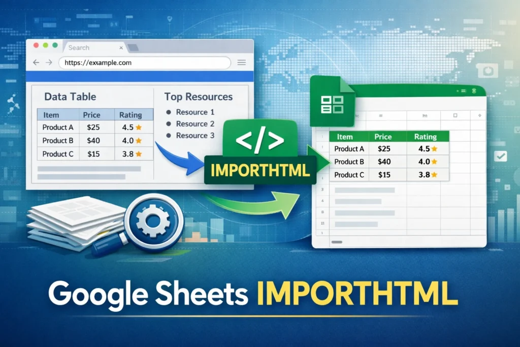 importhtml in google sheets