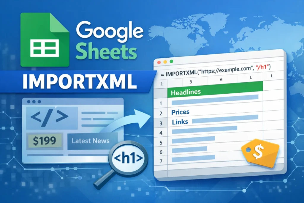 importxml in google sheets