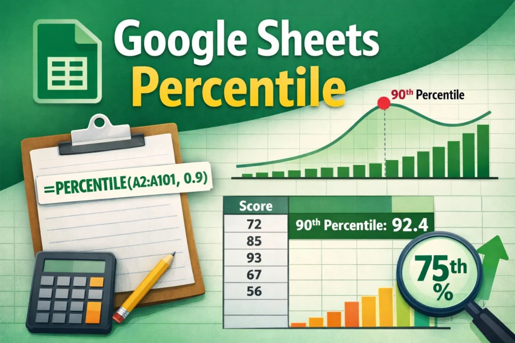 google sheets percentile function