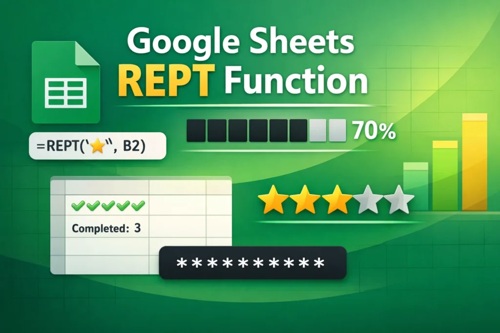 rept function in google sheets