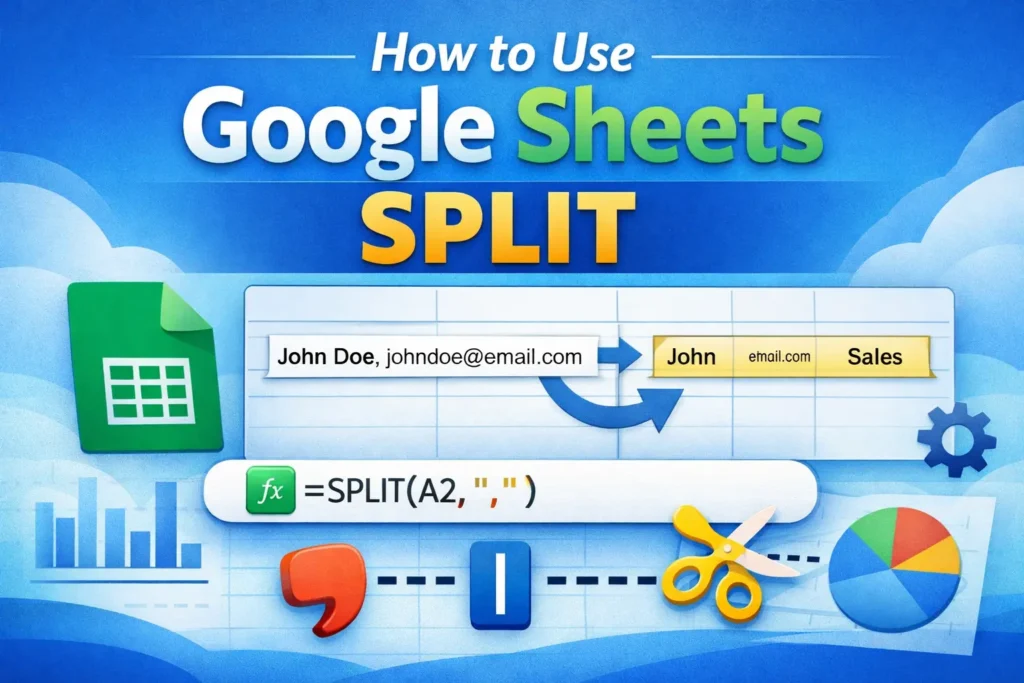 split function in google sheets