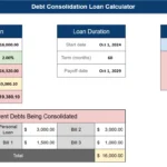 debt consolidation loan calculator information