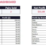 The Ultimate Sneaker Reseller Spreadsheet for Google Sheets