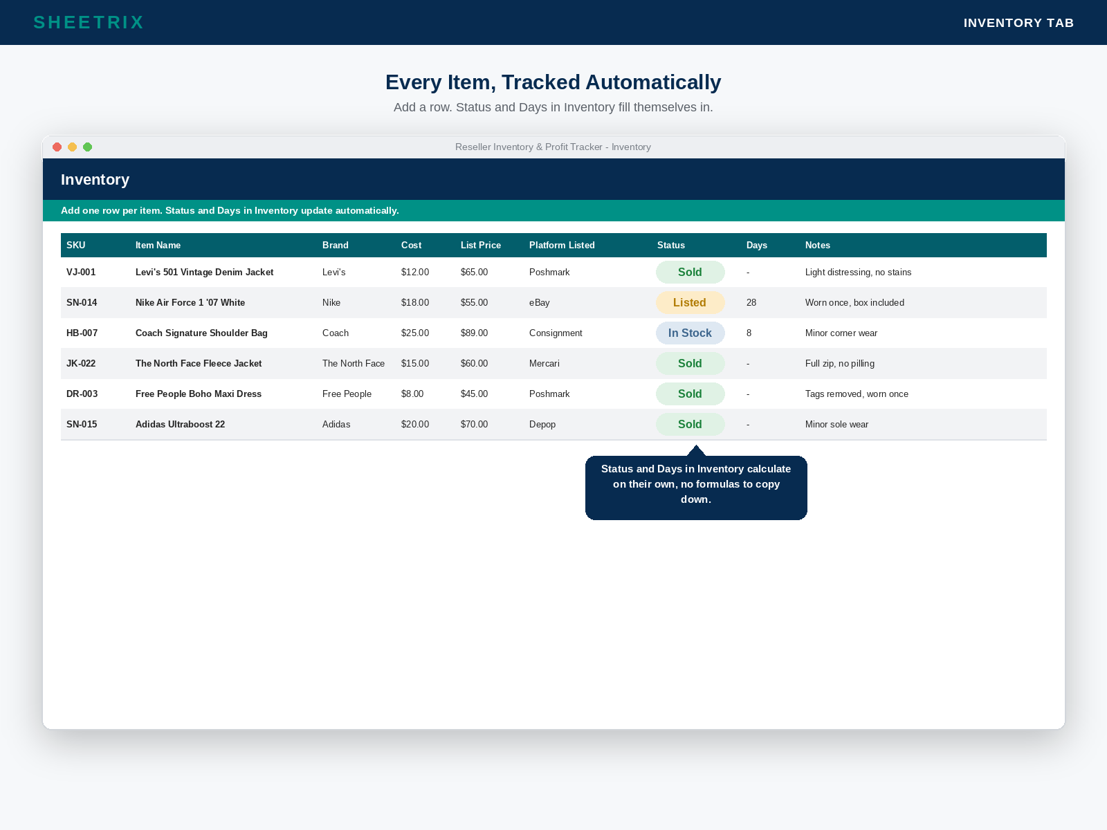 Reseller Inventory Spreadsheet - Image 3