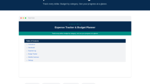 Expense Tracker Template